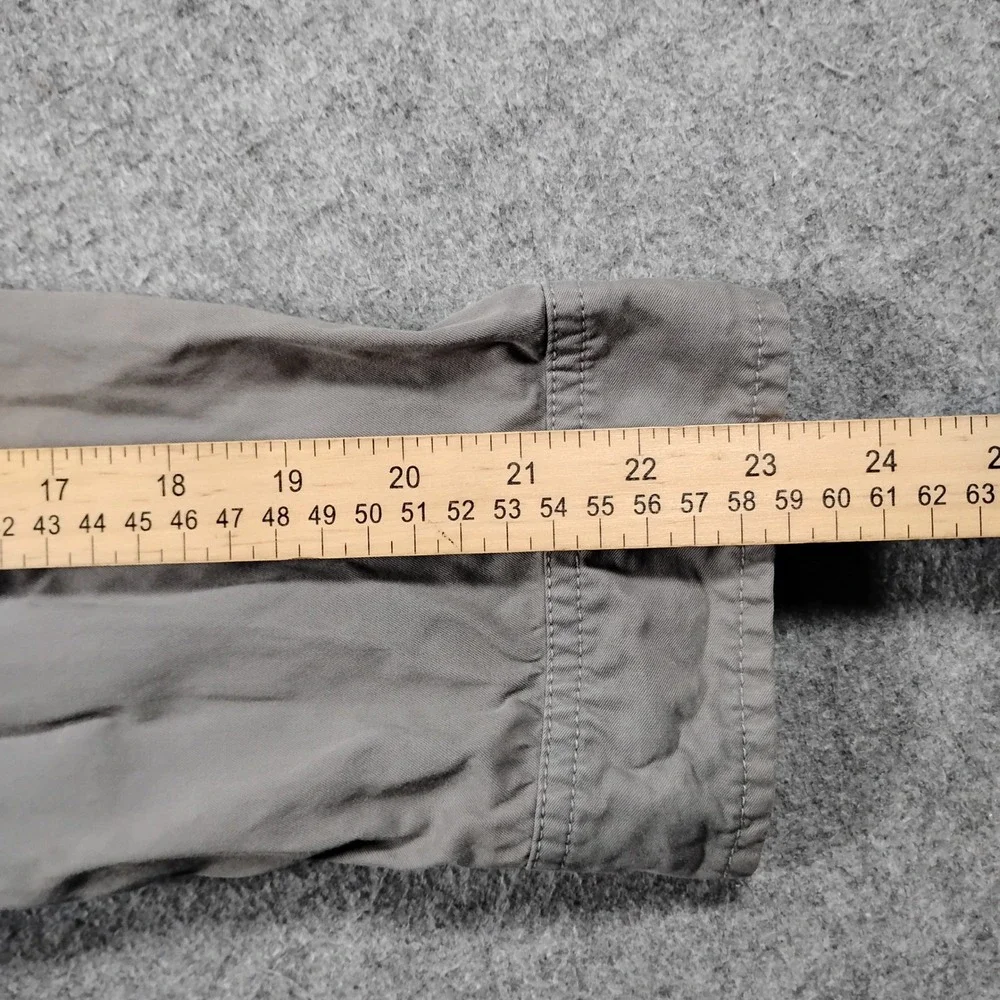 J.Crew Classic Twill Chino Utility Jacket Women's M Gray Weathered Field Coat